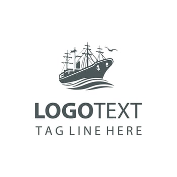 Vortex Cruiser ship logo vector