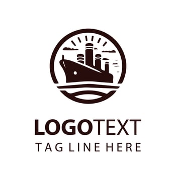 Sea Sovereign ship logo vector