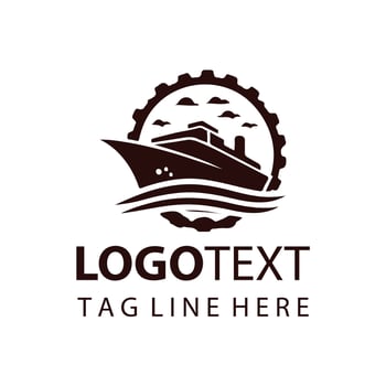 Misty Horizon Ship Logo vector