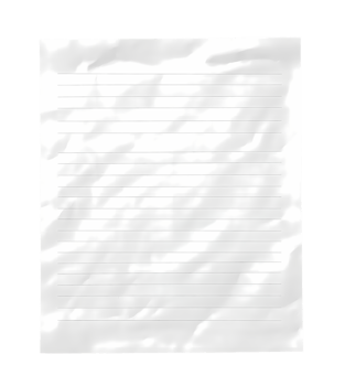 Paper sheet lined page isolated on transparent background png