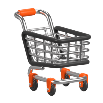 Trolley Empty In 3d Illustration png