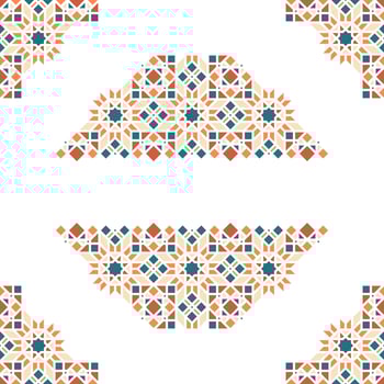 Islamic Oriental Ornament on Pastel Theme vector