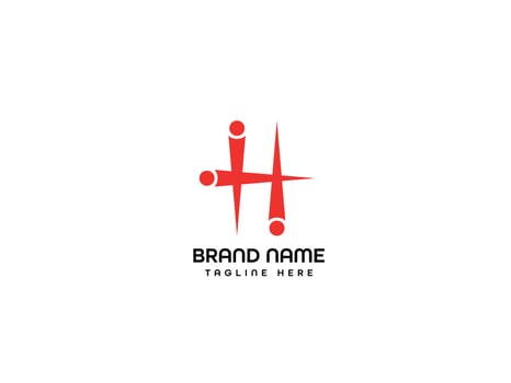 H modern letter logo vector