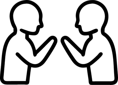 3D Close up Religious Dialogue concept as Macro close up of two individuals from different faiths engaging in a respectful dialogue symbolizing understanding and unity for World Re vector