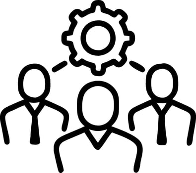 3D Business team optimizing cost reduction strategies in collaborative environment copy space concept as A business team optimizes cost reduction strategies in a collaborative envi vector