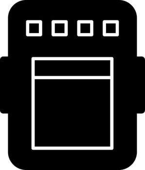 Pedal Glyph Icon vector