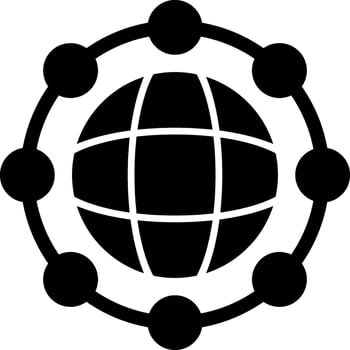 Network Glyph Icon vector