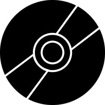 Cd Glyph Icon vector