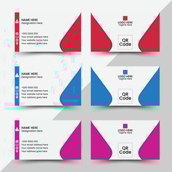 Business card design vector