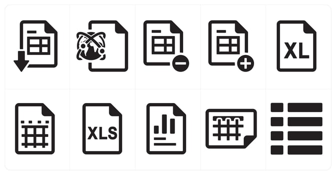 A set of 10 mix icons as teamwork, suite, educate vector