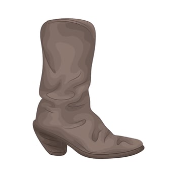 Illustration of cowboy boots vector