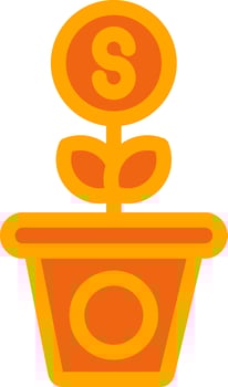 Growth Colorful Icon vector