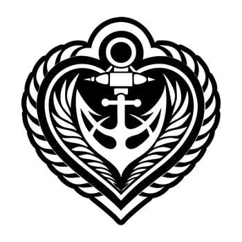 A glyph style icon of flower tattoo vector
