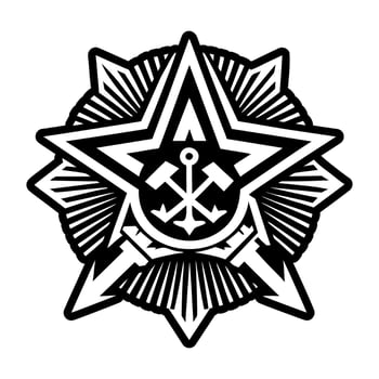 The emblem of the order of the cross vector