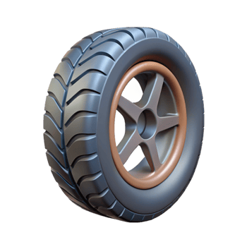 A tire with a wheel on it png