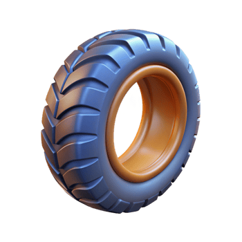 3d tire on a transparent background png