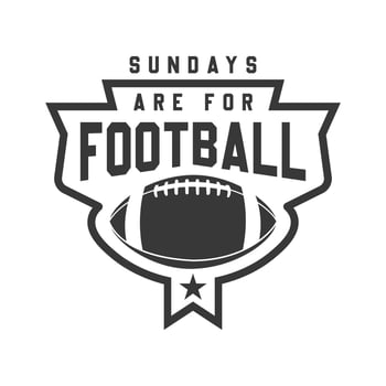 Sundays Are for Football T Shirt Design vector