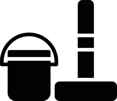 Cleaning Glyph Icon Design vector