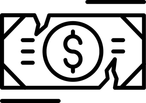 Financial Line Icon Design vector