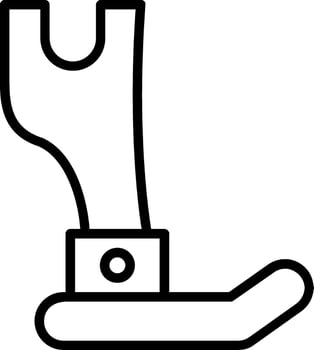 Presser Feet Line Icon Design vector
