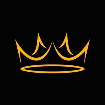 Black and Gold Luxury Beauty Salon Logo. vector