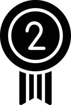 Medal Glyph Icon Design vector