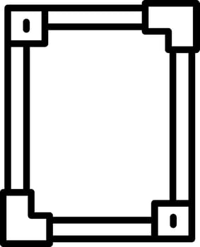 Frame Line Icon Design vector