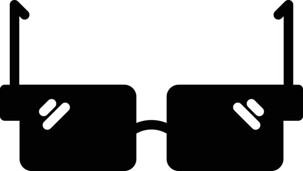 Safety Glasses Glyph Icon Design vector