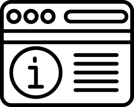 Information Line Icon Design vector