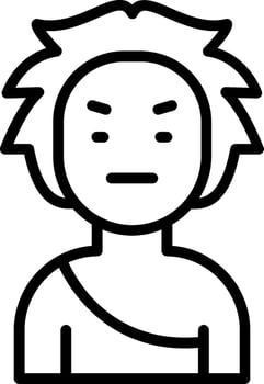 Caveman Line Icon Design vector