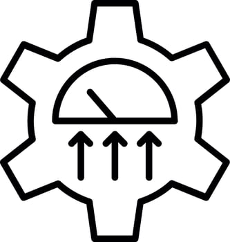 Performance Line Icon Design vector