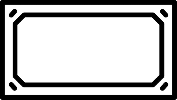 Frame Line Icon Design vector