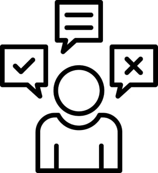Expression Line Icon Design vector