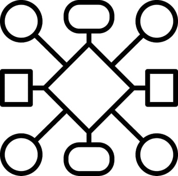 Connection Line Icon Design vector
