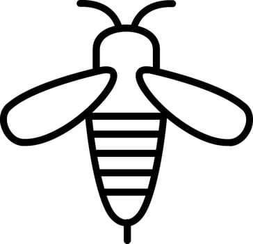 Bee Line Icon Design vector