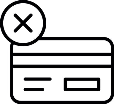 Unbanked Line Icon Design vector