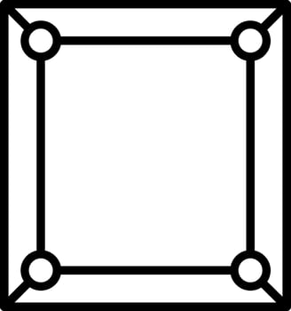 Frame Line Icon Design vector