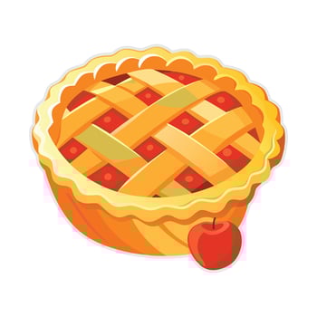 Homestyle Apple Pie Treat Available on EPS File vector