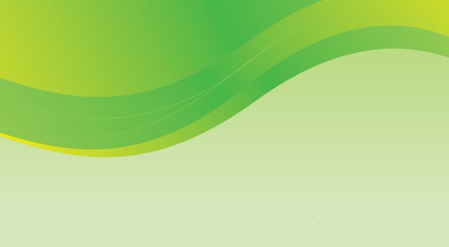 Green and yellow background with a wavy pattern vector