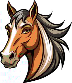 Rustic Horse Head Design Available on EPS File vector