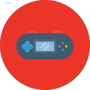 Game Console Colorful Icon vector