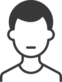 Simple Black and White Line Art Illustration of a Person png