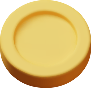 3D Gold Plastic Coin Icon png
