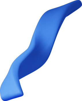 3d blue spiral confetti, colorful serpentine ribbon png