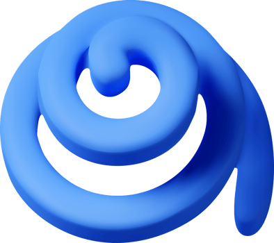 3d spiral confetti, colorful serpentine blue ribbon png
