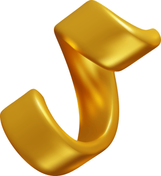 3d gold shiny spiral confetti serpentine png