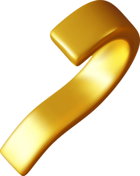3d gold shiny spiral confetti serpentine png