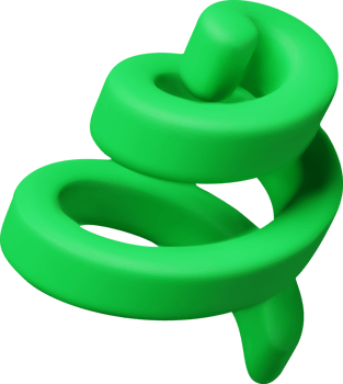 3d green spiral confetti, colorful serpentine ribbon icon png