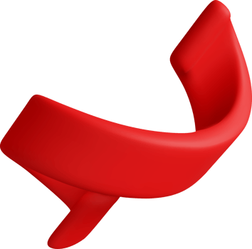 3d spiral confetti, colorful serpentine red ribbon png