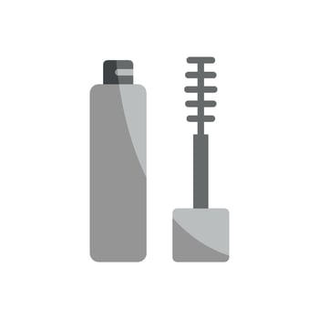 Crafted with simplicity and modern aesthetics, the mascara beauty icon represents beauty in a clean and elegant graphic format. vector